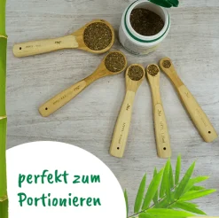 Dosierlöffel-Set aus Bambus