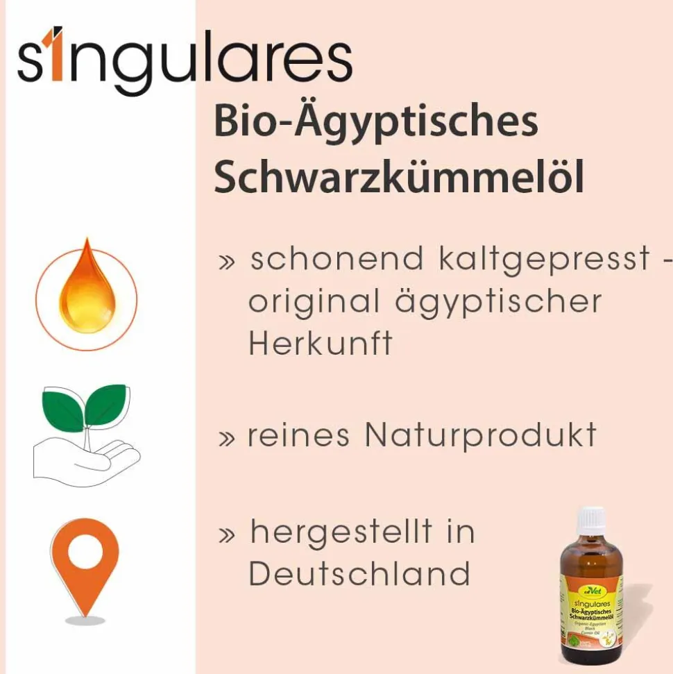 Singulares Ägyptisches Bio-Schwarzkümmelöl 50 ml
